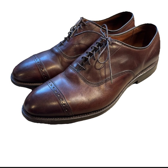 Allen Edmonds Fifth Avenue Leather Cap Toe Oxfords Size 8 D in Mahogany (5745)